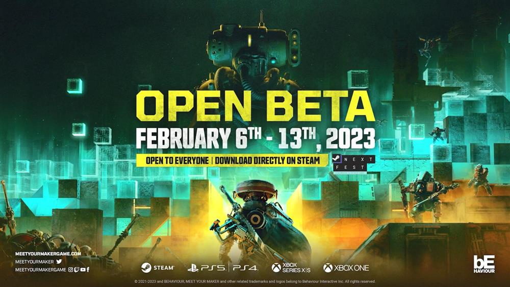 第一人称建造掠夺游戏《Meet Your Maker》将于2月6日至13日开放Beta测试