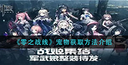 零之战线宠物怎么获得  宠物获取方法介绍