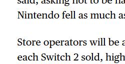 任天堂发表声明 否认Switch2批发价传闻
