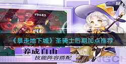 暴走地下城圣骑士后期怎么加点  圣骑士后期加点推荐