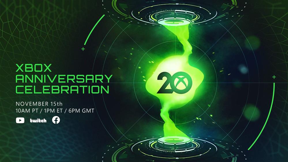 Xbox将举行20周年庆典直播 观看直播可得赠品