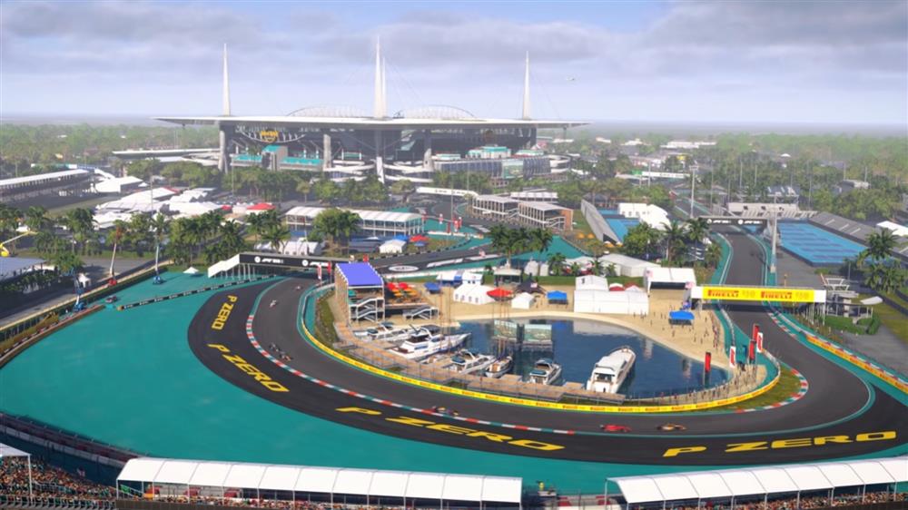《F1 22》新赛道预告视频公布  展示迈阿密国际赛道预热场景
