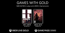 Xbox金会员6月会免游戏公布  《Adios》与《山谷王冠之影》