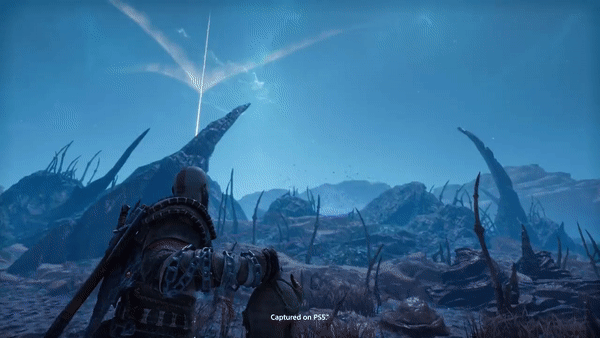 《战神5》公布新实机画面片段  展示钩爪跳跃