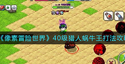 像素冒险世界怎么用猎人打败蜗牛王  40级猎人蜗牛王打法攻略