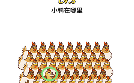 脑洞大大大第3关攻略  小鸭在哪里