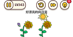 烧脑大师脑洞我最大第143关攻略  好漂亮的向日葵