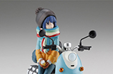 潮趣：《摇曳露营△》志摩凛与摩托车 1/24拼装模型  海洋堂ARTPLA新品