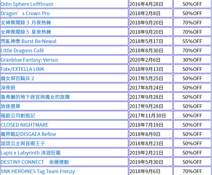 世嘉秋季大促活动正式开启  持续到10月4日